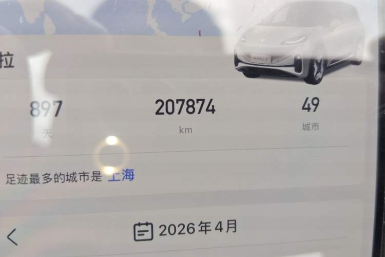 Used ARCFOX Kaola 2023 Family Edition Pro Odometer Close Up