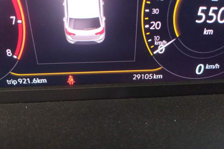 Used Volkswagen T-ROC 2021 280TSI DSG Two-Wheel Drive Comfort Connect Edition Odometer Close Up