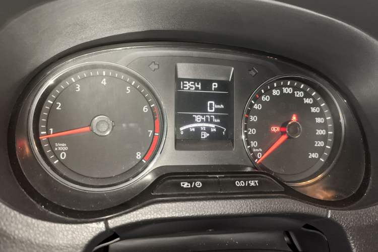 Used Volkswagen Polo 2016 1.6L Automatic Comfort Model Odometer Close Up