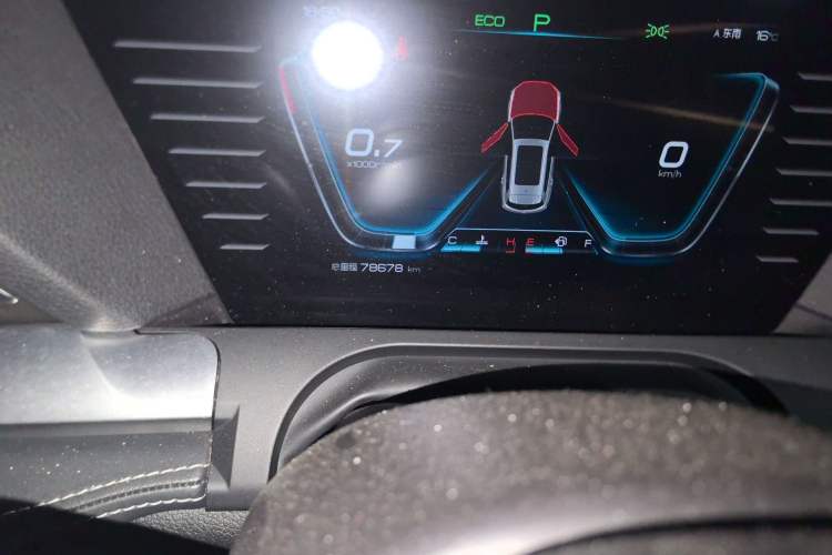 Used BYD Song Pro 2019 1.5T Automatic Luxury Model Odometer Close Up