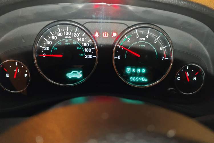 Used Jeep Wrangler 2017 3.0L Sahara Four-Door Comfort Edition Instrument Cluster