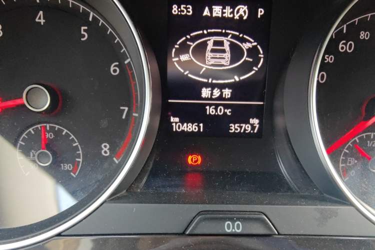 Used Volkswagen Golf 2020 Zhiai Edition 280TSI DSG Comfort Model Odometer Close Up