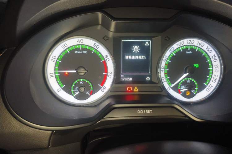 Used Skoda Octavia 2019 TSI280 DSG Luxury Edition Station Wagon China VI Standard Odometer Close Up