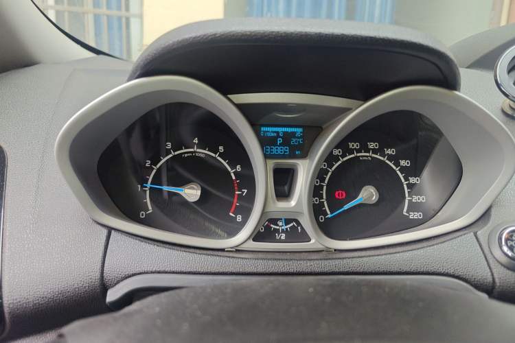 Used Ford EcoSport 2013 1.5L Automatic Prestige Model Odometer Close Up