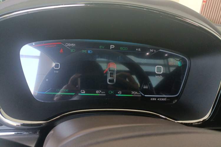 Used BYD Han 2022 DM-i 121KM Luxury Model Instrument Cluster