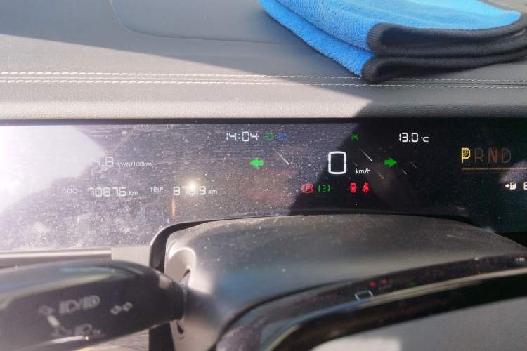 Used NETA S 2023 All-Electric 520 km Range Rear-Drive Version Instrument Cluster