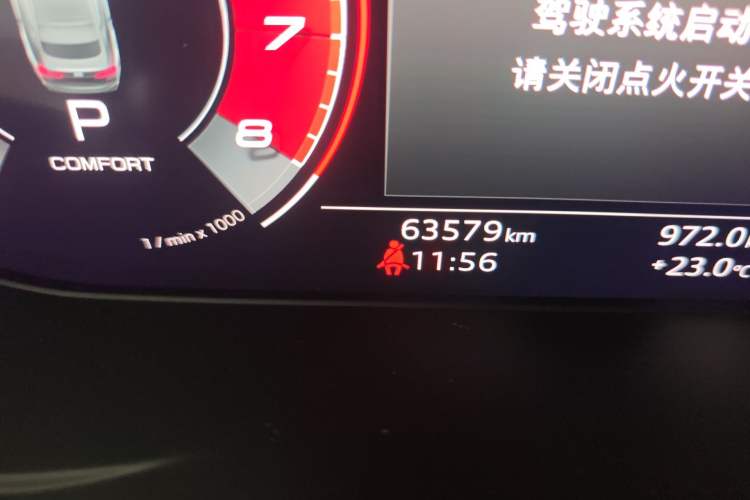 Used Audi A5 2021 Sportback 40 TFSI Stylish and Elegant Model Odometer Close Up