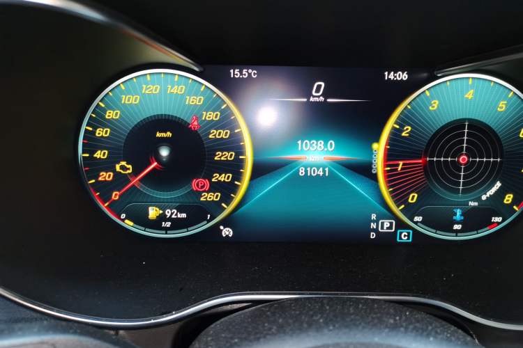 Used Mercedes-Benz GLC 2020 Facelift GLC 260 L 4MATIC Luxury Edition Odometer Close Up