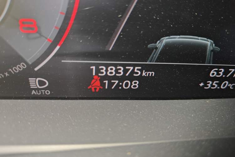 Used Audi A7 2020 45 TFSI Prestige Edition Odometer Close Up