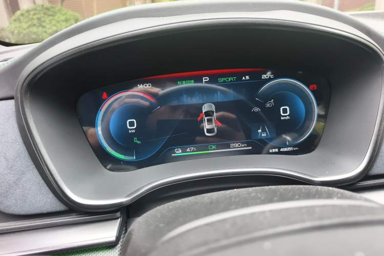 Used BYD Han 2022 EV 610 km All-Wheel-Drive Qianshan Cui Limited Edition Instrument Cluster