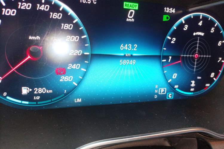 Used Mercedes-Benz C-Class 2019 Restyled C 260 L Sport Edition Odometer Close Up