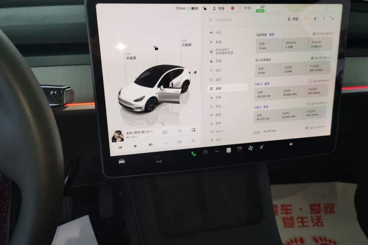 Used Tesla Model Y 2023 Rear-Wheel-Drive Version Audio And AC Panel