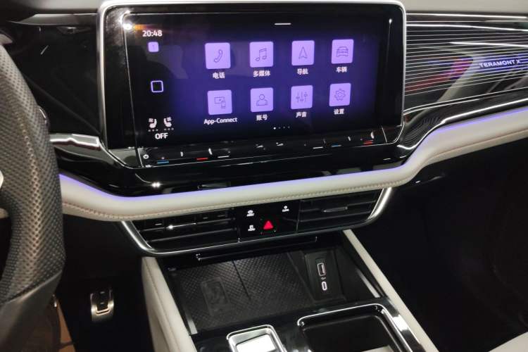 Used Volkswagen Teramont X 2024 380TSI Four-Wheel Drive Longxiang Edition Audio And AC Panel