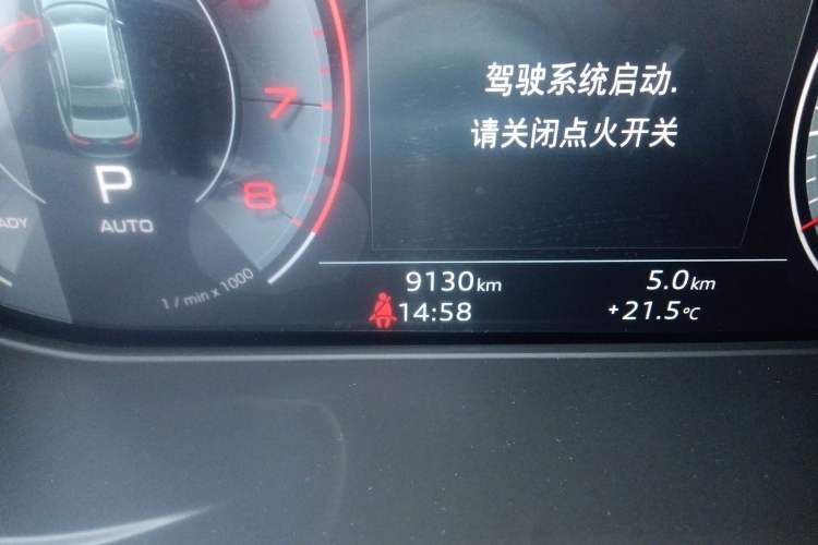 Used Audi A4L 2025 2 Million Units Enjoyment Version 40 TFSI Stylish and Dynamic Type Odometer Close Up