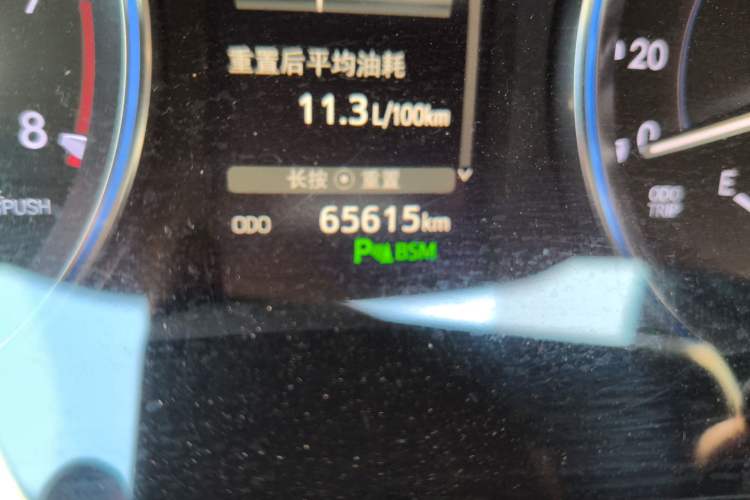 Used Toyota Highlander 2018 2.0T Four-Wheel Drive Supreme Edition 7-Seater China VI Odometer Close Up