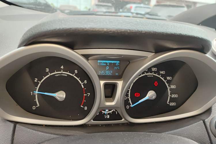 Used Ford EcoSport 2013 1.5L Automatic Prestige Model Odometer Close Up