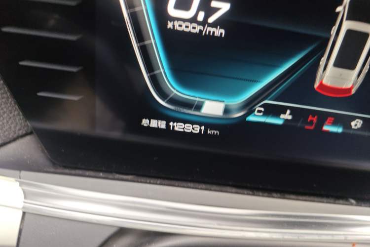 Used BYD Song Pro 2019 1.5T Automatic Prestige Model Odometer Close Up