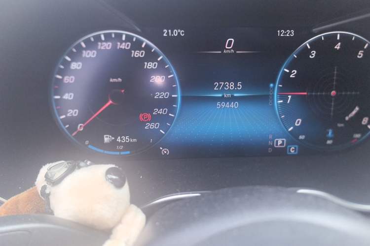 Used Mercedes-Benz C-Class 2020 C 200 L Fashion Edition Sport Version Odometer Close Up