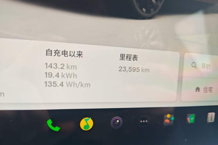 Used Tesla Model Y 2024 Rear-Wheel-Drive Version Odometer Close Up