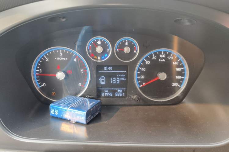 Used Foton Toano 2023 Cummins 2.8T Manual Jixiang Van Extended Wheelbase Ultra-High Roof Rear Dual Tires 3-Seater Instrument Cluster