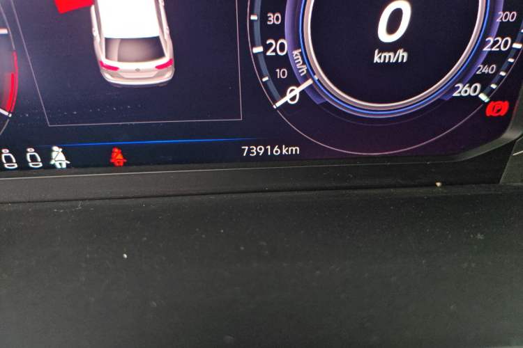 Used Volkswagen Tiguan L New Energy 2022 430 PHEV Plug-in Hybrid Flagship Edition Odometer Close Up