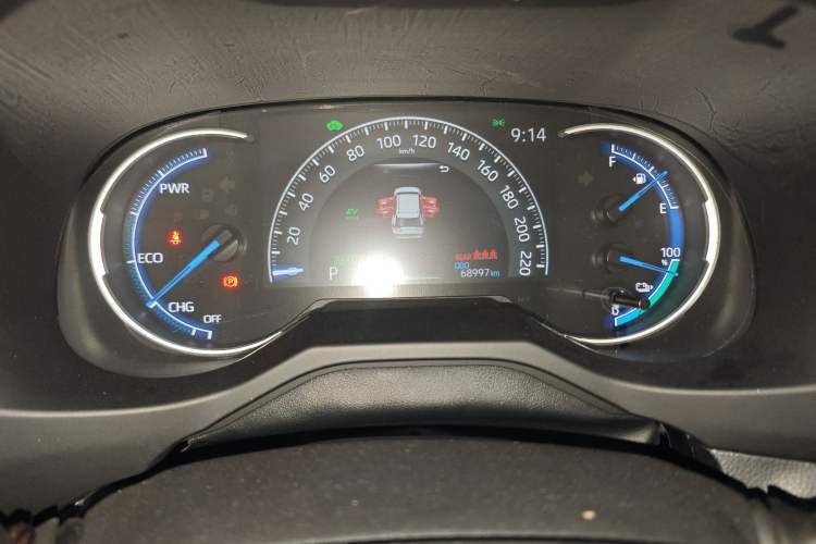 Used Toyota RAV4 Rongfang Plug-in Hybrid 2021 2.5L Two-Wheel Drive Elite Pro Odometer Close Up