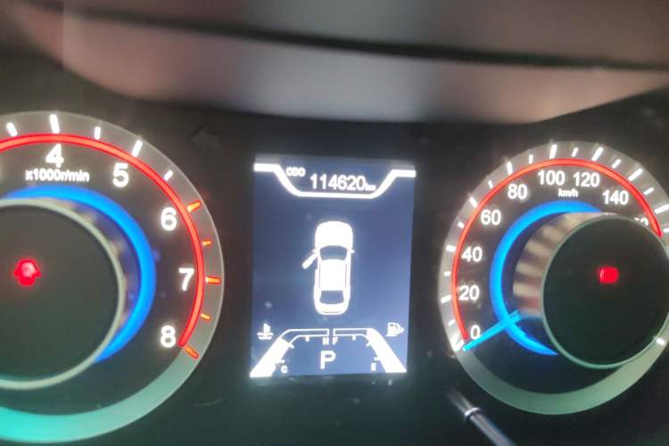 Used Haima Fumei 2017 1.6L Automatic Luxury Model Odometer Close Up