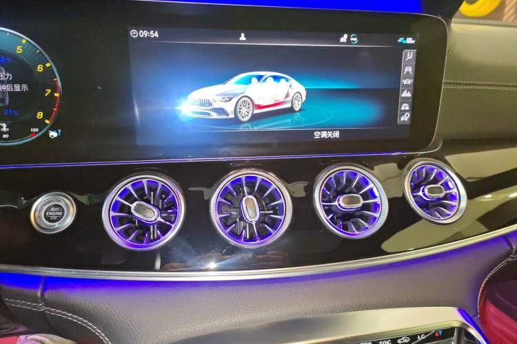 Used Mercedes-Benz AMG GT 2020 AMG GT 50 Four-Door Coupe Audio And AC Panel