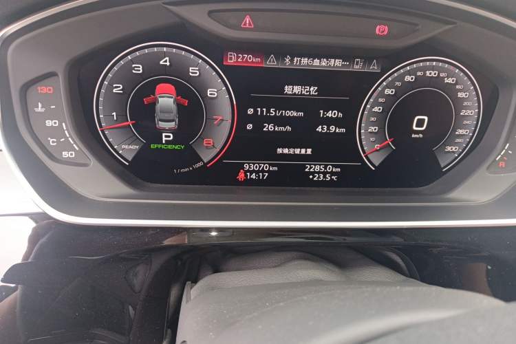 Used Audi A8 2019 A8L 50 TFSI quattro Comfort Model Odometer Close Up