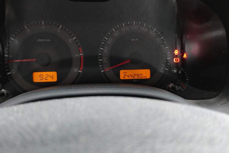 Used Toyota Corolla 2011 1.8L Manual GL-i Odometer Close Up