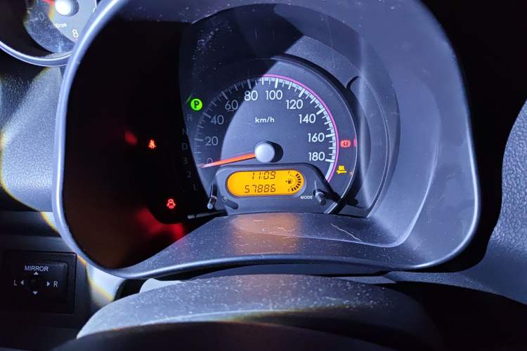 Used Suzuki Alto 2013 1.0L Automatic Luxury Model Odometer Close Up