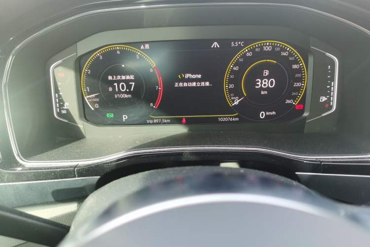 Used Volkswagen Teramont X 2019 530 V6 Four-Wheel Drive Prestige Flagship Edition Odometer Close Up