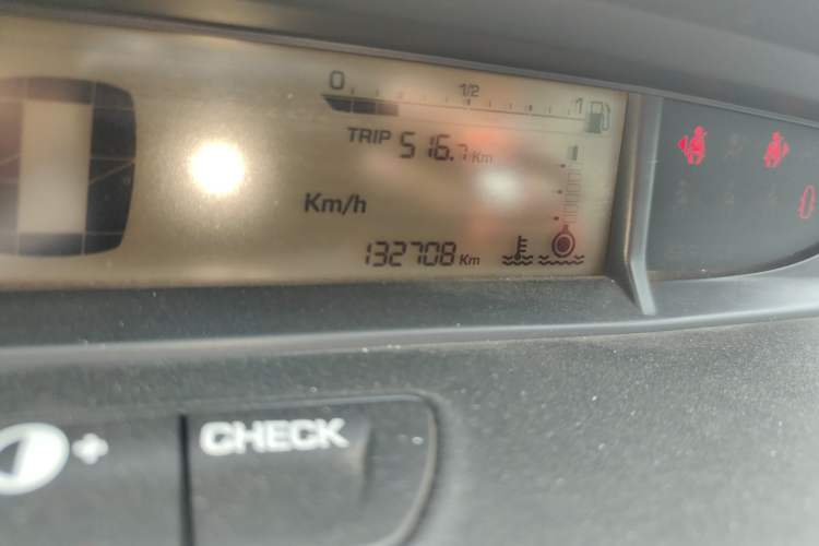 Used Citroen C-Quatre 2013 Sedan 1.6L Manual - Prestige Model Odometer Close Up