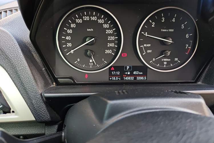 Used BMW 2 Series 2015 218i Convertible Coupe Odometer Close Up