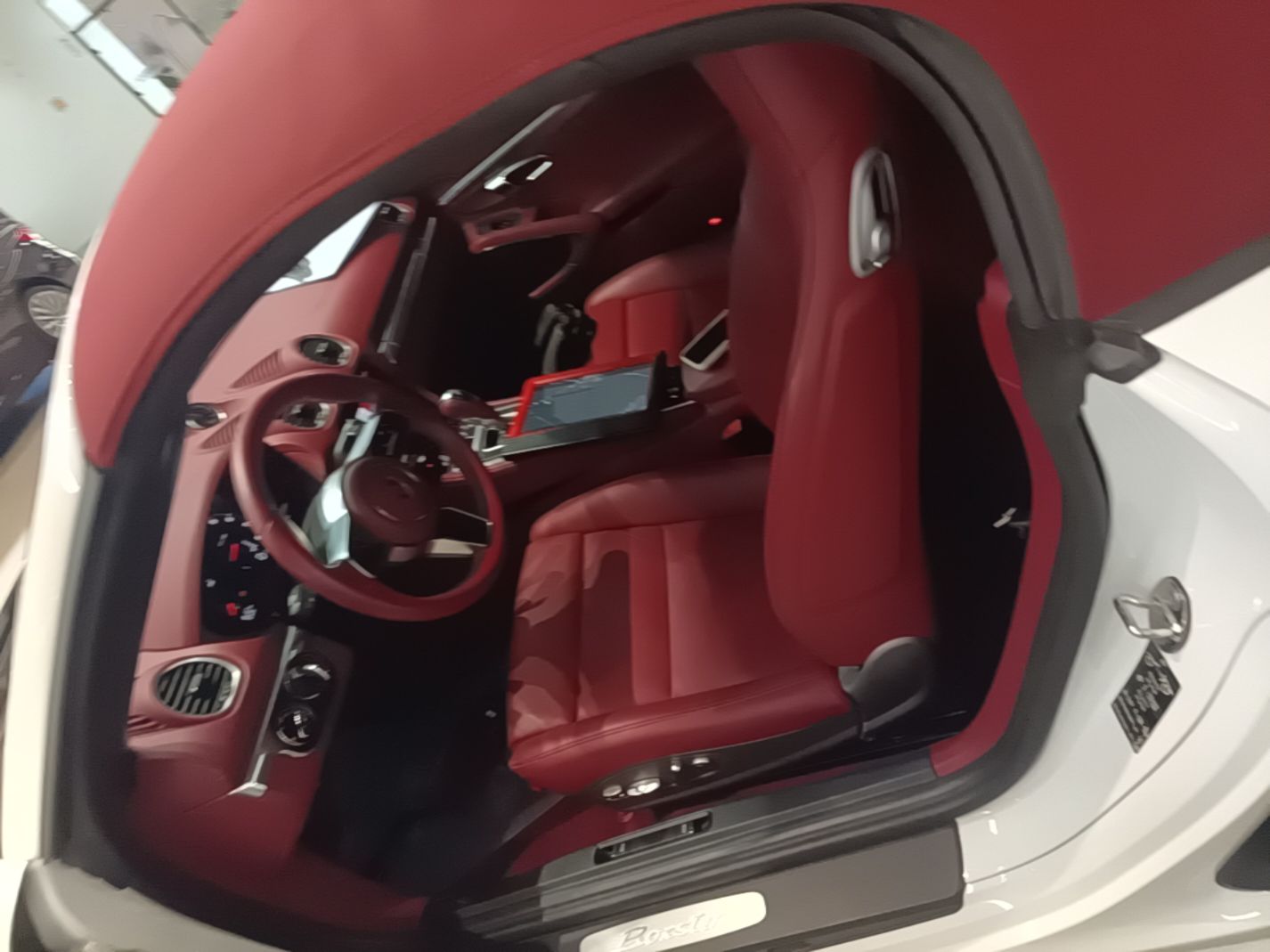 Vordere Reihe im Auto