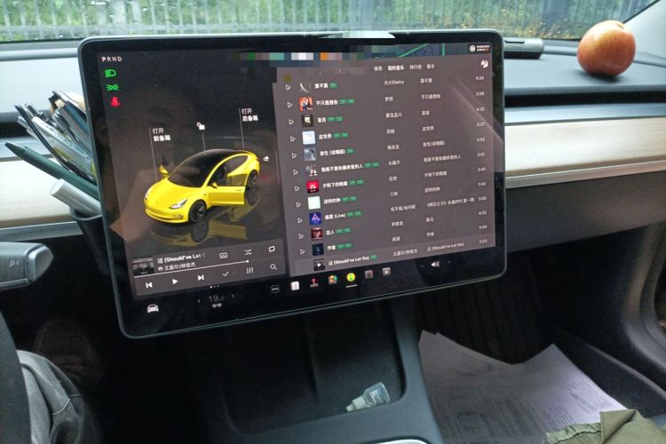 Used Tesla Model 3 2022 Rear-Wheel-Drive Version Audio And AC Panel