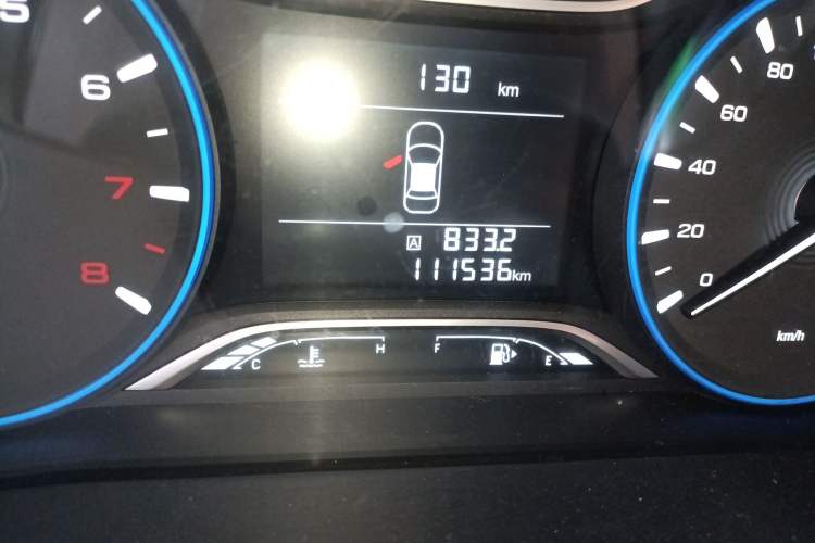 Used GAC Trumpchi GS4 2018 235T Manual Two-Wheel Drive Elite Edition Odometer Close Up