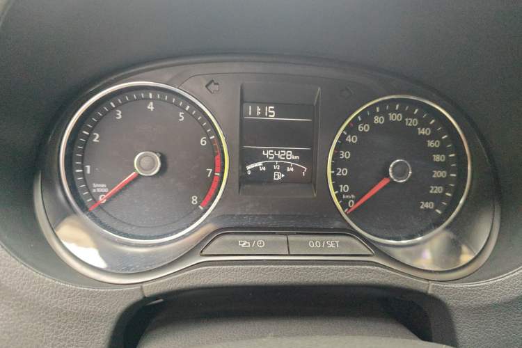 Used Volkswagen Polo 2016 1.6L Automatic Comfort Model Odometer Close Up