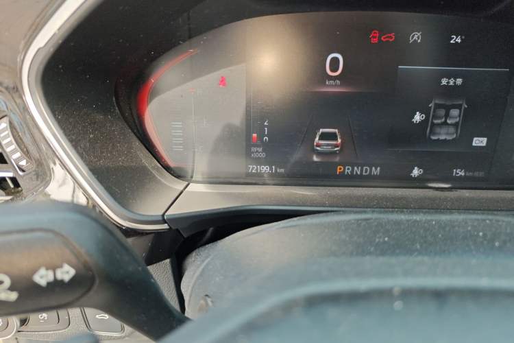 Used Ford Focus 2021 Sedan EcoBoost 180 Automatic ST Line Odometer Close Up