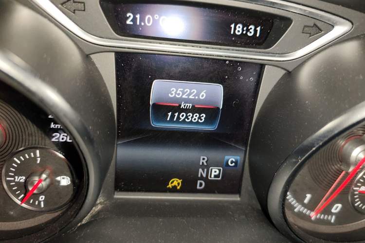 Used Mercedes-Benz CLA 2016 Facelifted CLA 200 Stylish Edition Odometer Close Up