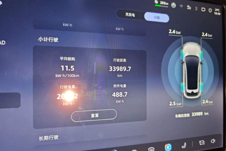 Used Deepal S05 2024 510 Plus Pure Electric Version Odometer Close Up