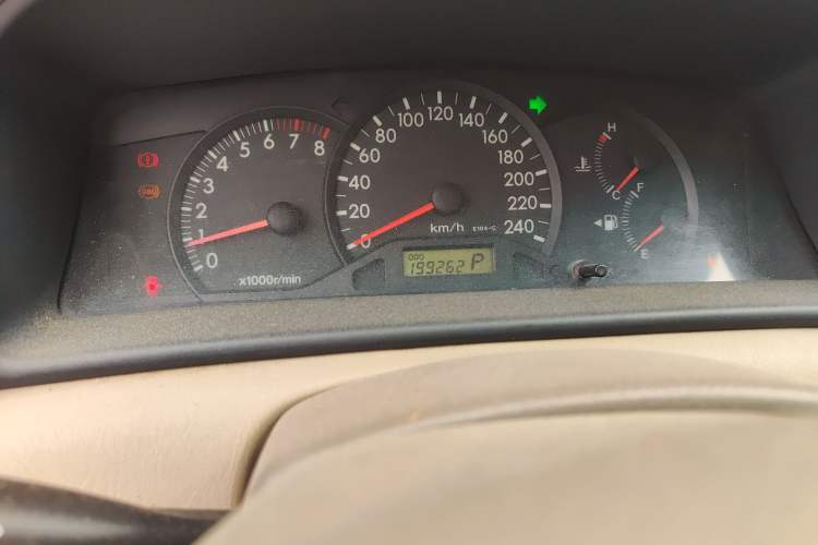 Used Toyota Corolla EX 2007 1.6L Automatic G Odometer Close Up