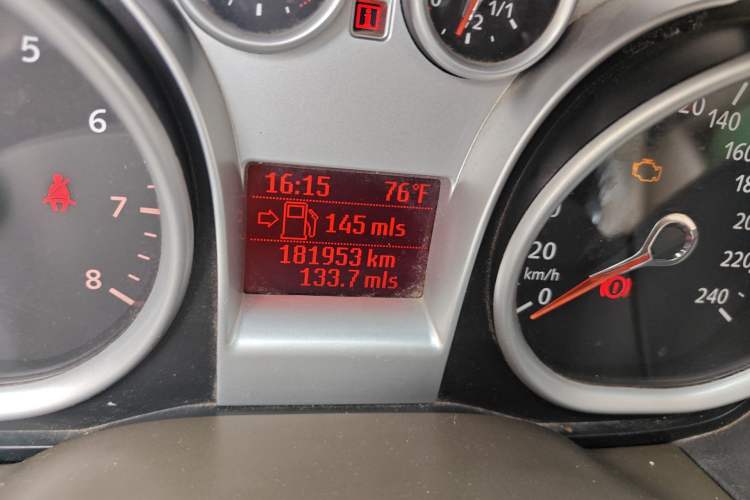 Used Ford Focus 2011 Sedan 1.8L Manual Classic Model Odometer Close Up