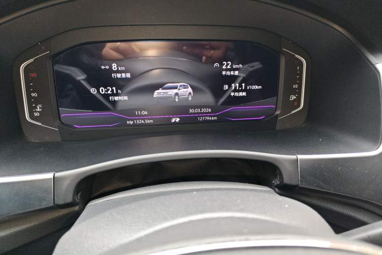 Used Volkswagen Teramont 2020 Revised Version 330TSI Two-Wheel Drive Luxury Edition Odometer Close Up