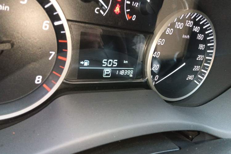 Used Nissan Sylphy 2018 1.6XV CVT Deluxe Edition Odometer Close Up