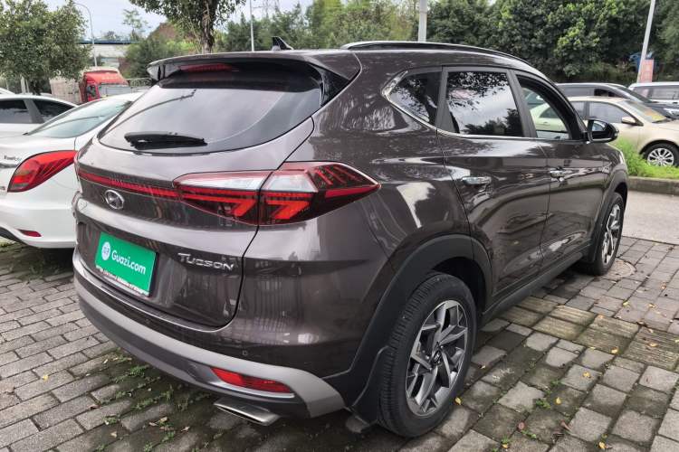Used Hyundai Tucson 2019 280TGDi Dual-Clutch Two-Wheel Drive Fashion Edition China V Standard Rear Right 45 Deg