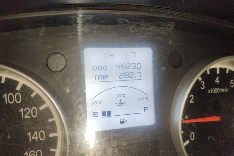 Used Jinbei Hiace X30 2018 1.3L Standard Edition DLCG12 Odometer Close Up