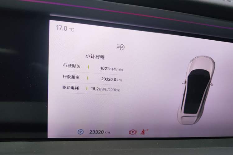 Used Avatr 11 2023 Harmony 116° Rear-Wheel Drive Version Odometer Close Up