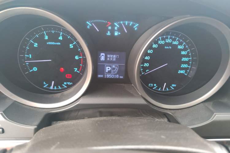 Used Toyota Land Cruiser  Odometer Close Up