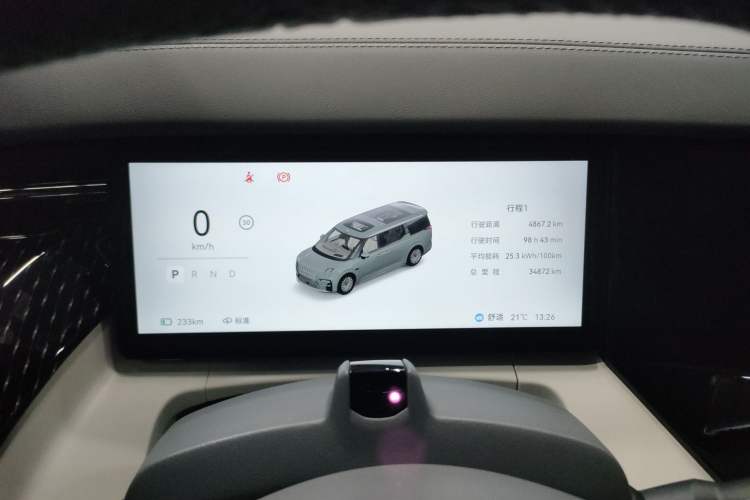 Used Zeekr 009 2024 7-Seater Walk-Through Version Four-Wheel Drive 108 kWh Instrument Cluster